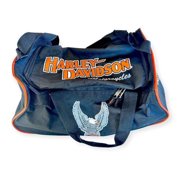 HARLEY DAVIDSON Zip Top Duffle Travel Overnight Bag 19x12x10 - Picture 1 of 14